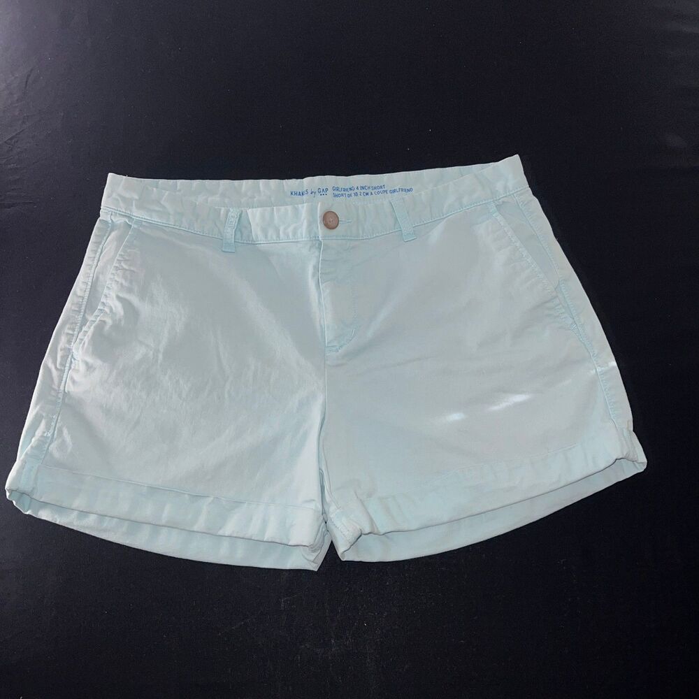 GAP Khakis Shorts Womens Size 6 Blue Chino Cotton Casual Athletic Summer